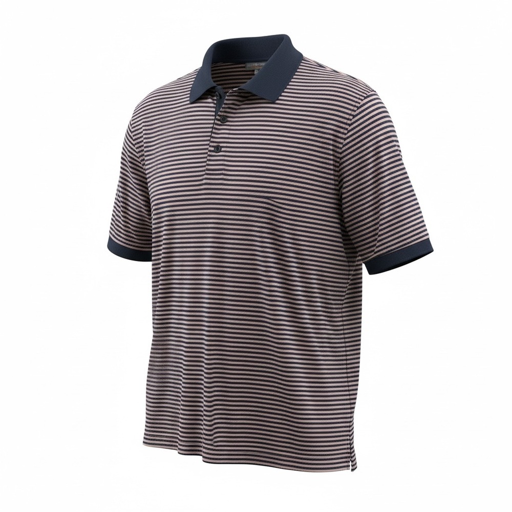 Peter Millar Summer Comfort Shirt Men's XL Blue & Pink Striped Golf Polo Stretch